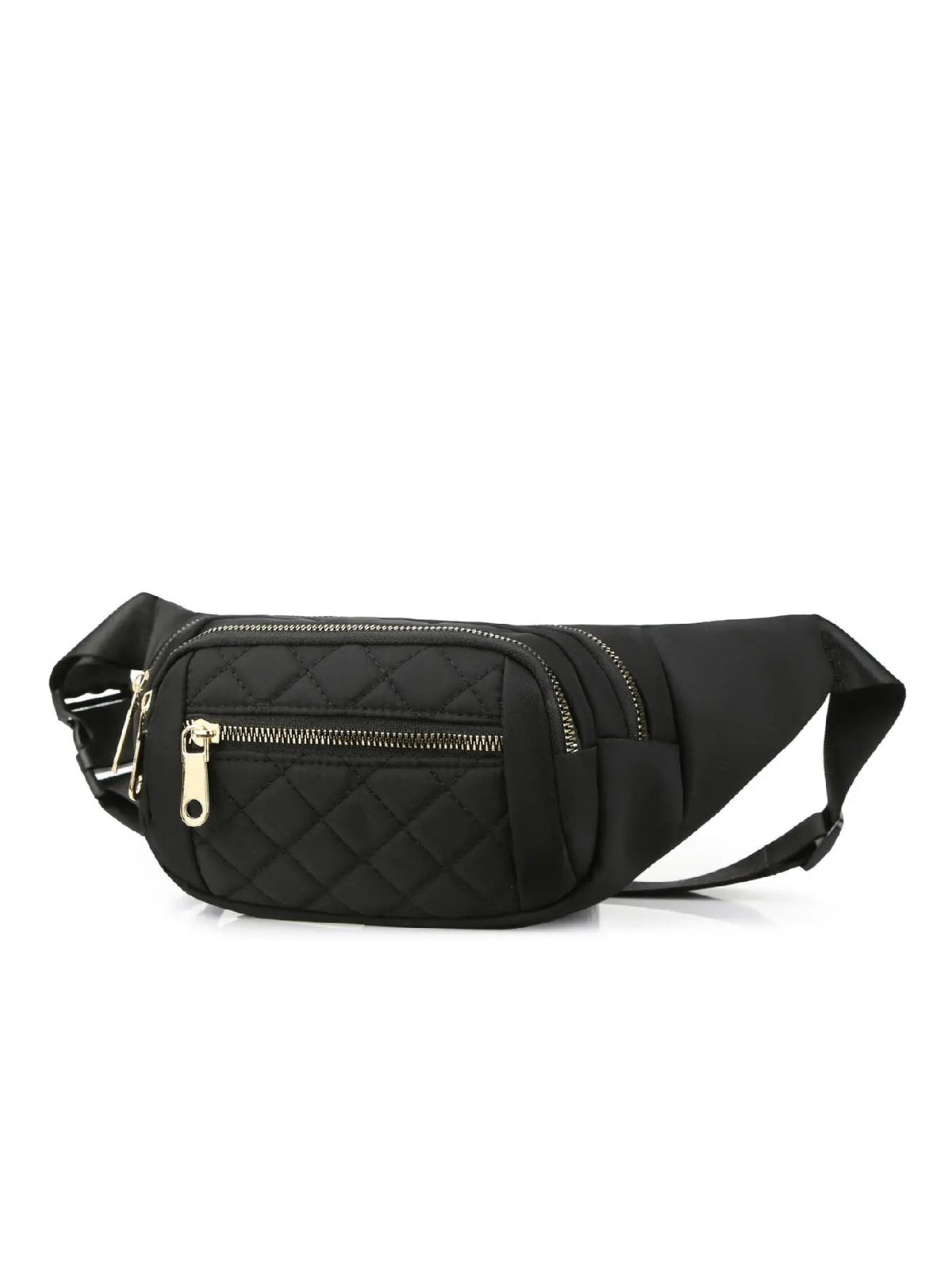 Women's Solid Color Diamond Quilted Fanny Pack, Fashionable Multi-pocket Design Zipper Chest Bag, Casual All-match Fanny Pack for Daily Used, Zipper Belt Bag, Fashion Waist Packs, Waist Bags